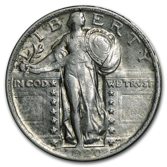 1920 Standing Liberty Quarter AU 1920 Standing Liberty Quarter AU