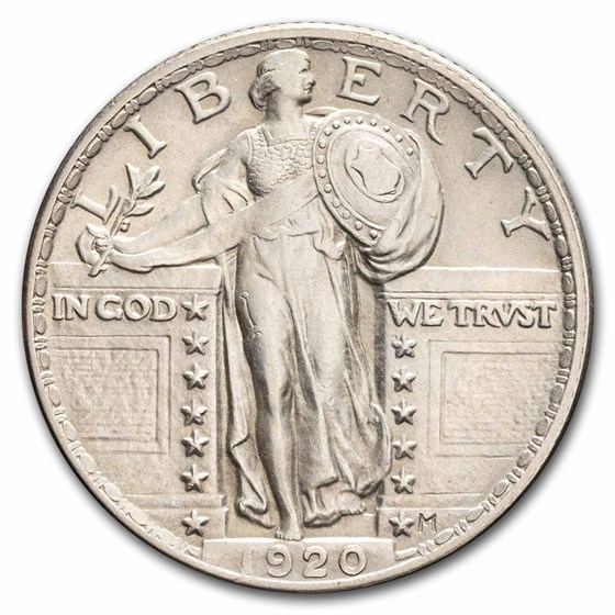 1920 Standing Liberty Quarter BU 1920 Standing Liberty Quarter BU