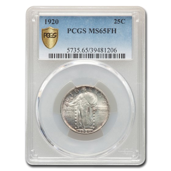 1920 Standing Liberty Quarter MS-65 PCGS (FH) 1920 Standing Liberty Quarter MS-65 PCGS (FH)