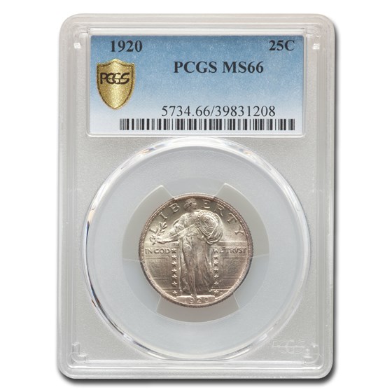 1920 Standing Liberty Quarter MS-66 PCGS 1920 Standing Liberty Quarter MS-66 PCGS