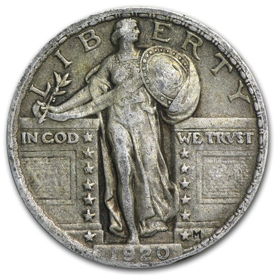 1920 Standing Liberty Quarter XF 1920 Standing Liberty Quarter XF
