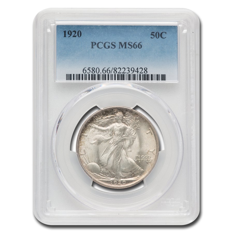 1920 Walking Liberty Half Dollar MS-66 PCGS