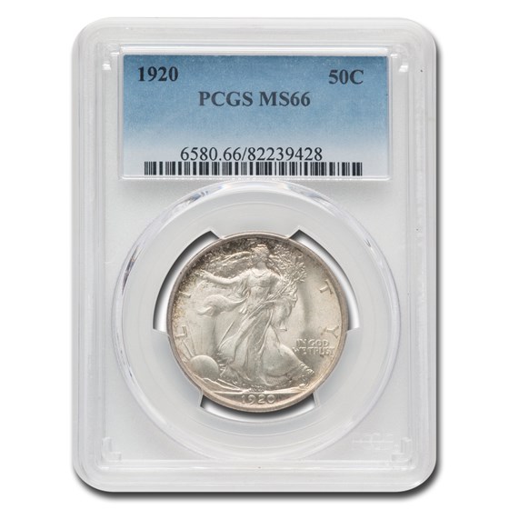 1920 Walking Liberty Half Dollar MS-66 PCGS 1920 Walking Liberty Half Dollar MS-66 PCGS