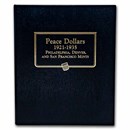 1921-1935 Peace Dollar 24-Coin Complete Set AU (Whitman Album)