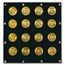 1921-1947 Mexico 16-Coin 50 Pesos Gold Set BU