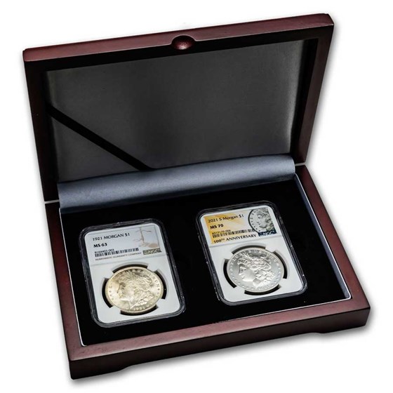 1921/2021 Morgan Silver Dollar 2 Coin Set 1921/2021 Morgan Silver Dollar 2 Coin Set