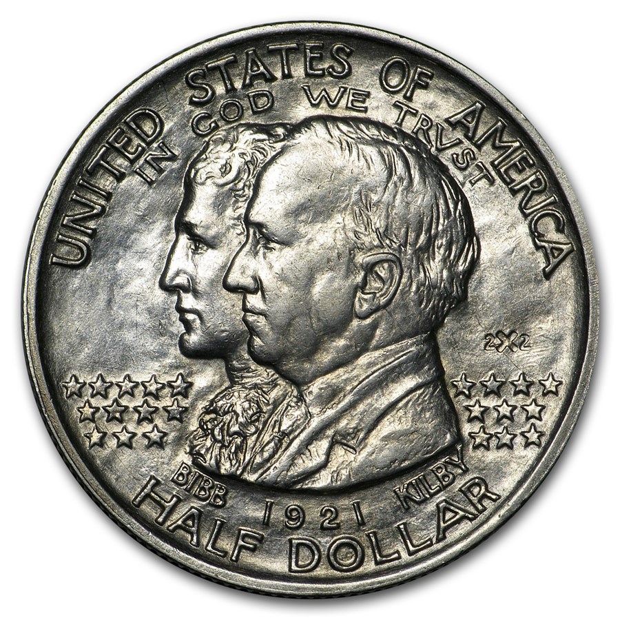 1921 2X2 Alabama Centennial Half Commemorative BU