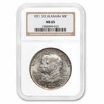 1921 2X2 Alabama Centennial Half Dollar Commem MS-65 NGC