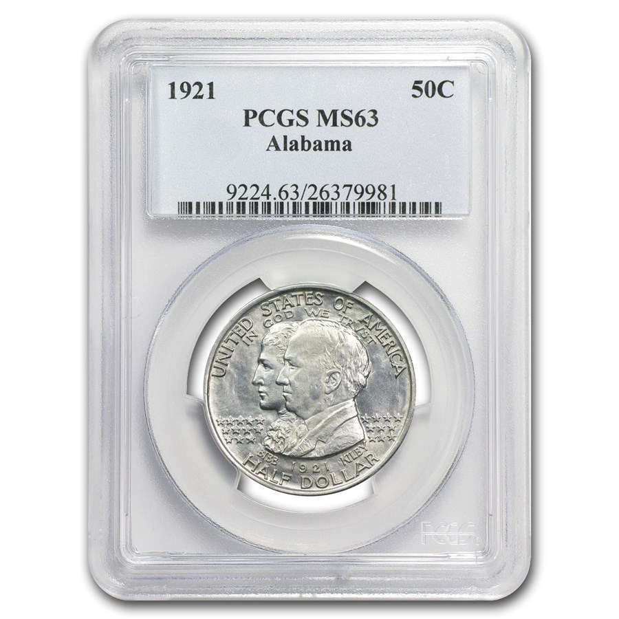 1921 Alabama Centennial Commemorative Half MS-63 PCGS