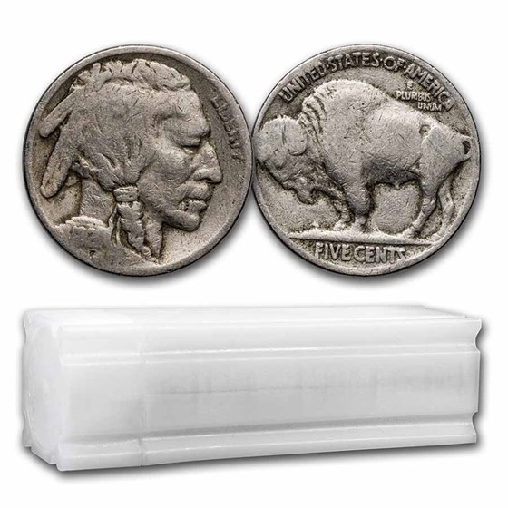 1921 Buffalo Nickel 40-Coin Roll Avg Circ 1921 Buffalo Nickel 40-Coin Roll Avg Circ