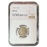 1921 Buffalo Nickel MS-62 NGC
