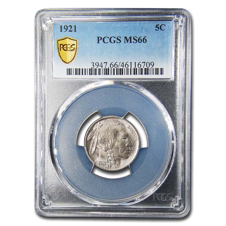 1921 Buffalo Nickel MS-66 PCGS