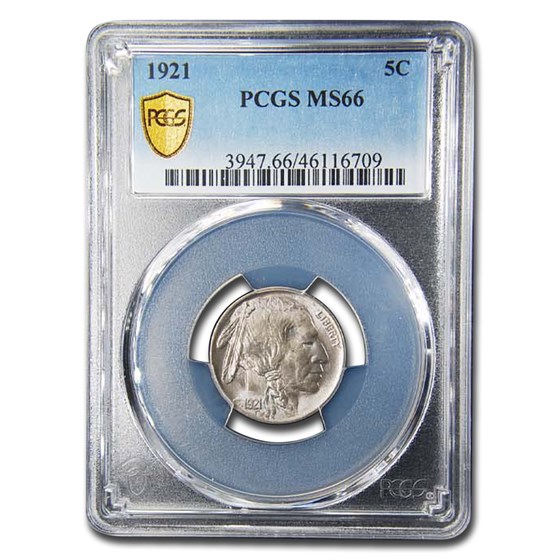 1921 Buffalo Nickel MS-66 PCGS 1921 Buffalo Nickel MS-66 PCGS