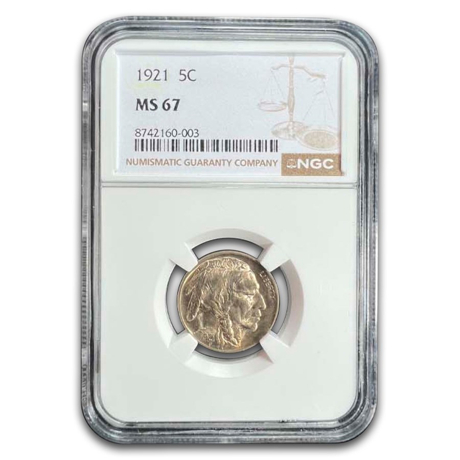 1921 Buffalo Nickel MS-67 NGC