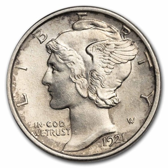 1921-D Mercury Dime BU 1921-D Mercury Dime BU