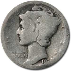 1921-D Mercury Dime Fair