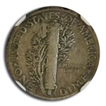 1921-D Mercury Dime VF-25 NGC
