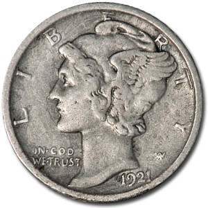1921-D Mercury Dime VF 1921-D Mercury Dime VF