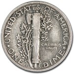 1921-D Mercury Dime VF