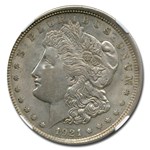 1921-D Morgan Dollar AU-58 NGC (Broadstruck)
