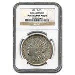 1921-D Morgan Dollar AU-58 NGC (Broadstruck)