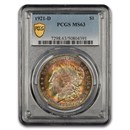 1921-D Morgan Dollar MS-63 PCGS (Toned)
