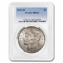 1921-D Morgan Dollar MS-63 PCGS