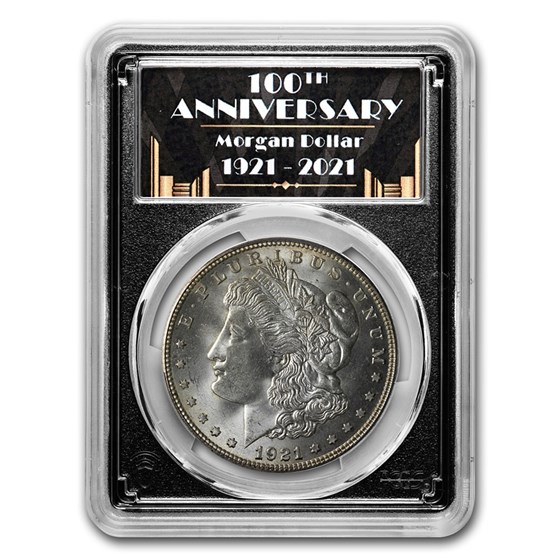 1921-D Morgan Dollar MS-64 PCGS (100th Anniversary Label) 1921-D Morgan Dollar MS-64 PCGS (100th Anniversary Label)