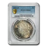1921-D Morgan Dollar MS-64 PCGS (Toned)
