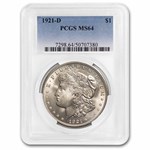 1921-D Morgan Dollar MS-64 PCGS