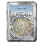 1921-D Morgan Dollar MS-64+ PCGS