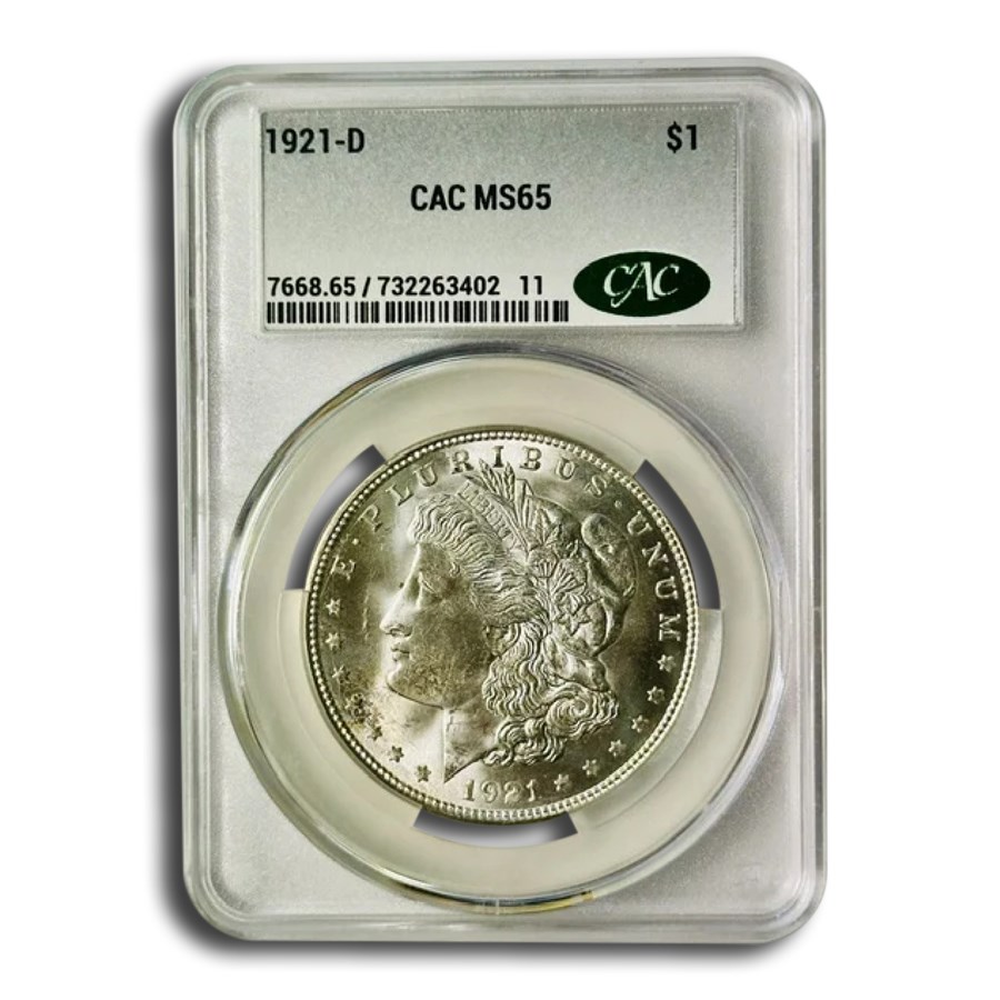 1921-D Morgan Dollar MS-65 CACG