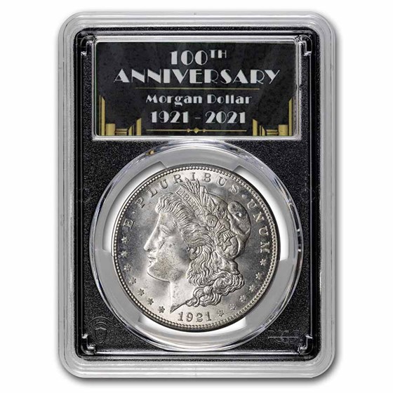 1921-D Morgan Dollar MS-65 PCGS (100th Anniversary Label) 1921-D Morgan Dollar MS-65 PCGS (100th Anniversary Label)