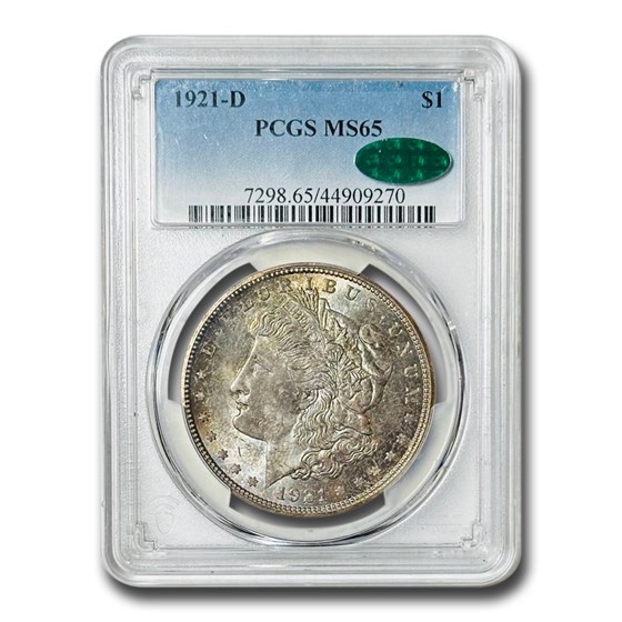 1921-D Morgan Dollar MS-65 PCGS (CAC) 1921-D Morgan Dollar MS-65 PCGS (CAC)