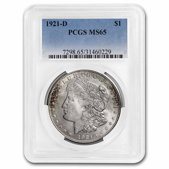 1921-D Morgan Dollar MS-65 PCGS 1921-D Morgan Dollar MS-65 PCGS