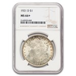 1921-D Morgan Dollar MS-66+ NGC