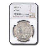 1921-D Morgan Dollar MS-66 NGC