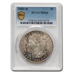 1921-D Morgan Dollar MS-66 PCGS