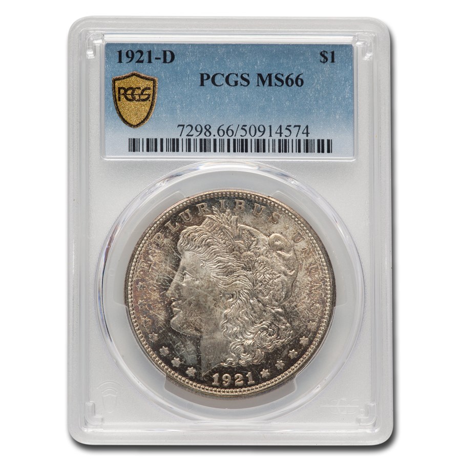1921-D Morgan Dollar MS-66 PCGS