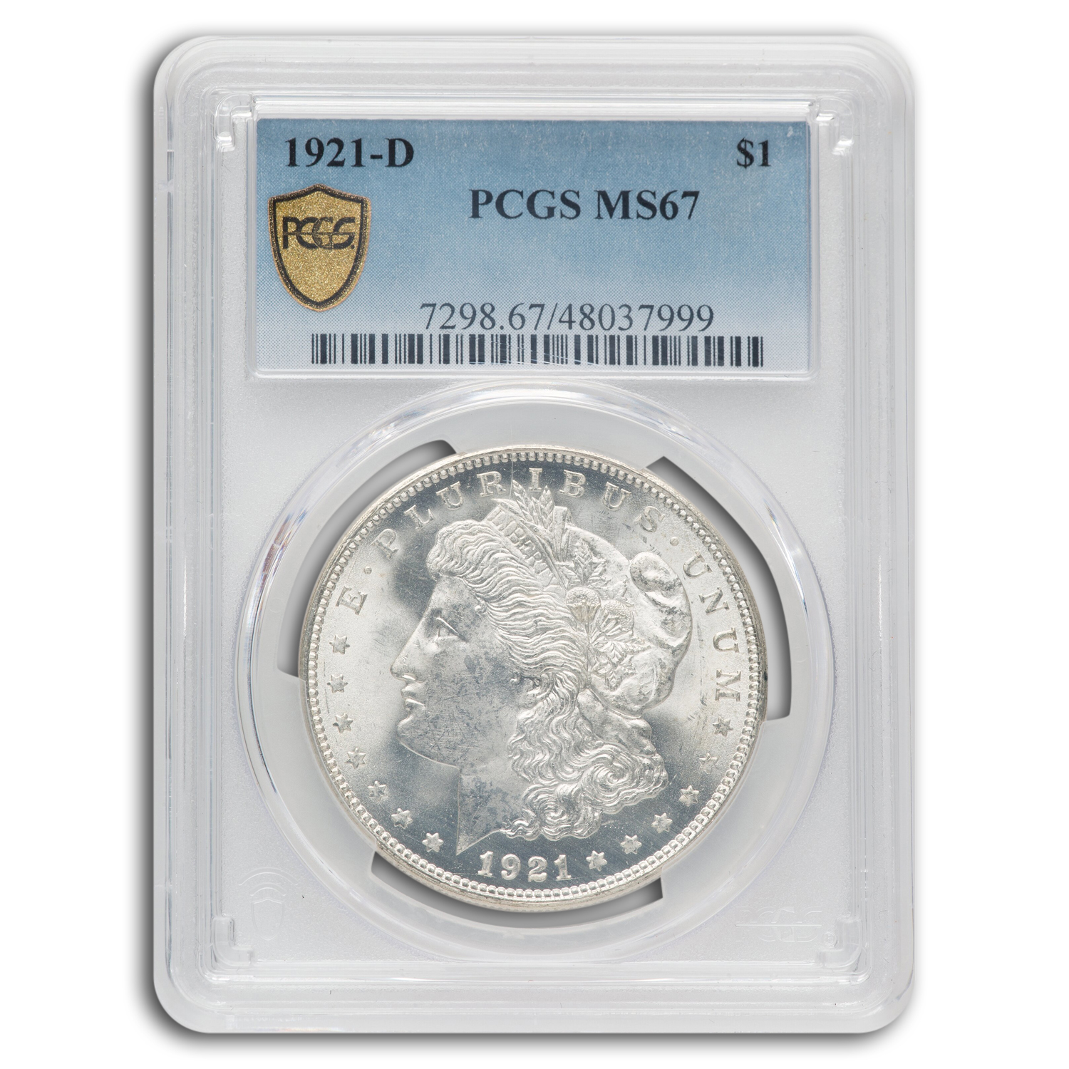 1921-D Morgan Dollar MS-67 PCGS