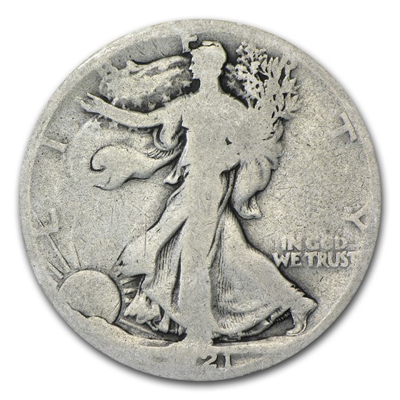 1921-D Walking Liberty Half Dollar AG 1921-D Walking Liberty Half Dollar AG