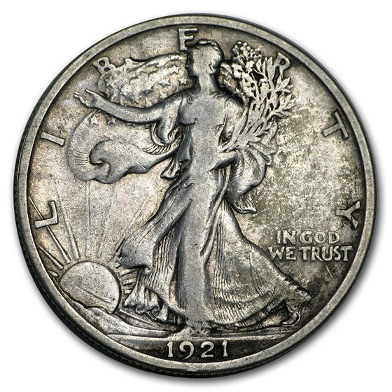 1921-D Walking Liberty Half Dollar Fine 1921-D Walking Liberty Half Dollar Fine
