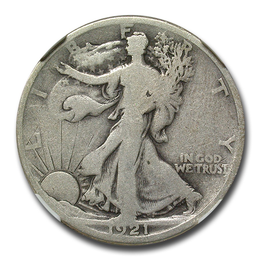1921-D Walking Liberty Half Dollar Good-4 NGC