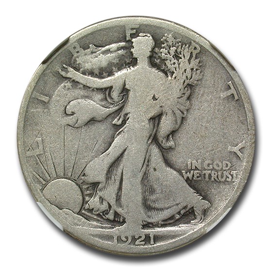 1921-D Walking Liberty Half Dollar Good-4 NGC 1921-D Walking Liberty Half Dollar Good-4 NGC