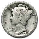 1921 Mercury Dime Good Details