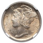 1921 Mercury Dime MS-65 NGC (FB)
