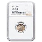 1921 Mercury Dime MS-65 NGC (FB)