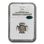 1921 Mercury Dime VF-20 NGC CAC