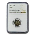 1921 Mercury Dime VF-35 NGC