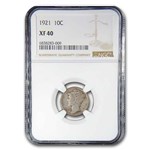 1921 Mercury Dime XF-40 NGC